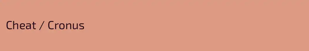 Cheat / Cronus